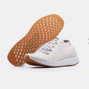 White Ivory knit Nobull women’s runner